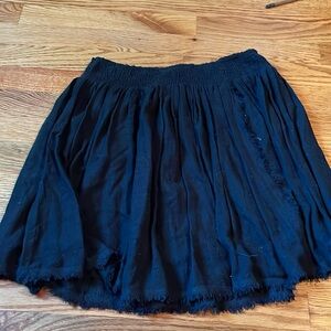 Joie elastic waist black mini skirt